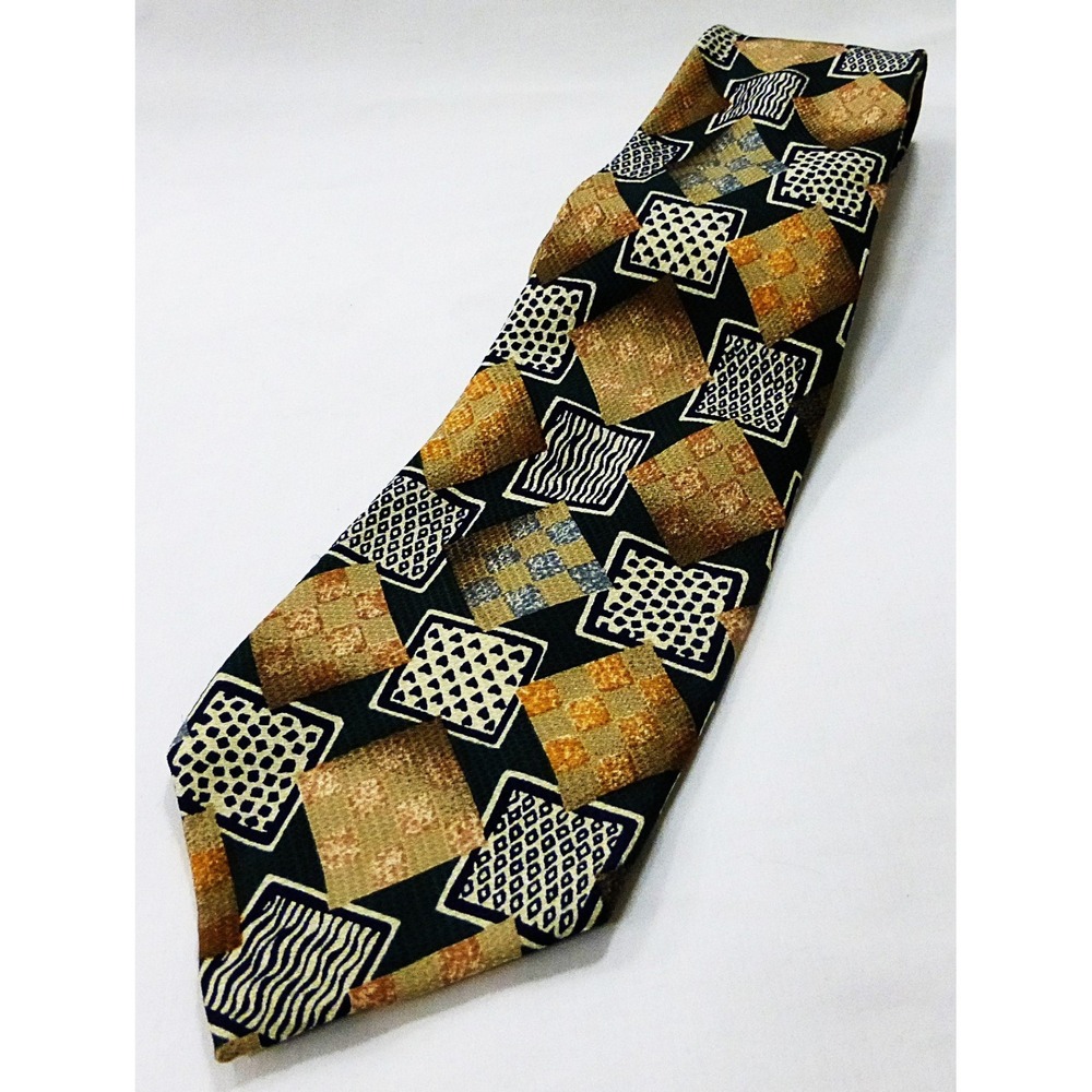 Pierre cardin men neck tie geometric career office wear Academia Preppy Collegia